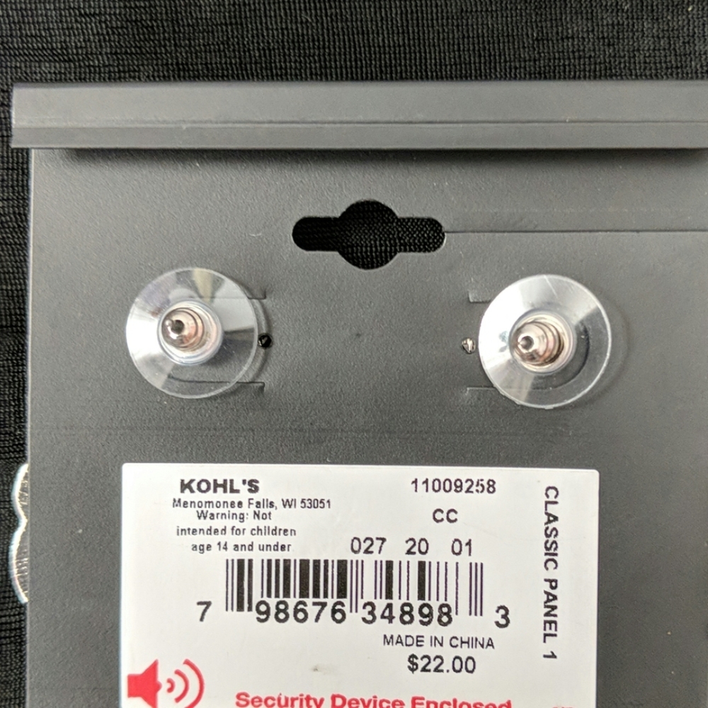 METAL pierced earrings - Picture 2 of 2